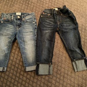 2 pair girls Hudson jeans sz 4